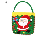 1 Set DIY Candy Bag Toy Adhesive Educational Craft Sewing Snowman Handbag Kit for Child- 4