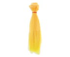 15cm DIY Beautiful High-temperature Silk Straight Hair Wig Doll Accessories-#3