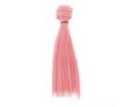 15cm DIY Beautiful High-temperature Silk Straight Hair Wig Doll Accessories-#4
