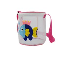 Beach Toys Bag Convenient Reusable Colorful Kawaii Sandproof Towels Storage Pouch Children Gift -Pink