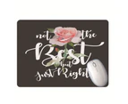 Desk Mouse Pad Soft Anti-slip Rubber Romantic Flowers Computer Mouse Mat Wrist Rest for Gaming