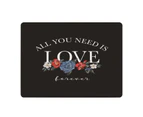 Desk Mouse Pad Soft Anti-slip Rubber Romantic Flowers Computer Mouse Mat Wrist Rest for Gaming