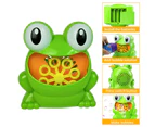 Cute Frog Automatic Bubble Machine Blower Maker Kit Outdoor Play Fun Kids Toy- 1