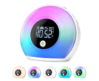 Alarm Clock with Bluetooth Speaker, Kids Night Light Alarm Clock, 4 Level Brightness, Digital Alarm Clock for Kids, Teen, Bedroom