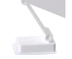 Soap Holder Wall Mounted No Punching Self Adhesive Retractable Drain Adjustable Non-marking Soap Box for Bathroom White