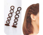 SunnyHouse 4Pcs/Set Hair Braider Roller Twist Styling Clips Wedding Party DIY Curling Tools