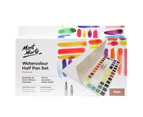 *Mont Marte Premium Paint Set - Watercolour Half Pan w/Water Brush 41pc