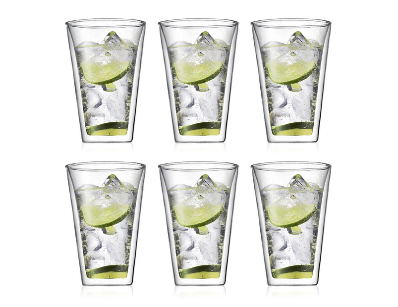 Bodum Glassware - Canteen Double Wall Glasses Large 400mL 6 Pack