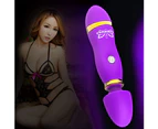 SunnyHouse Safe 12 Speed G-Spot Vibrator Erotic Vagina Clitoris Stimulator Women AV Stick - Rose Red USB Charging