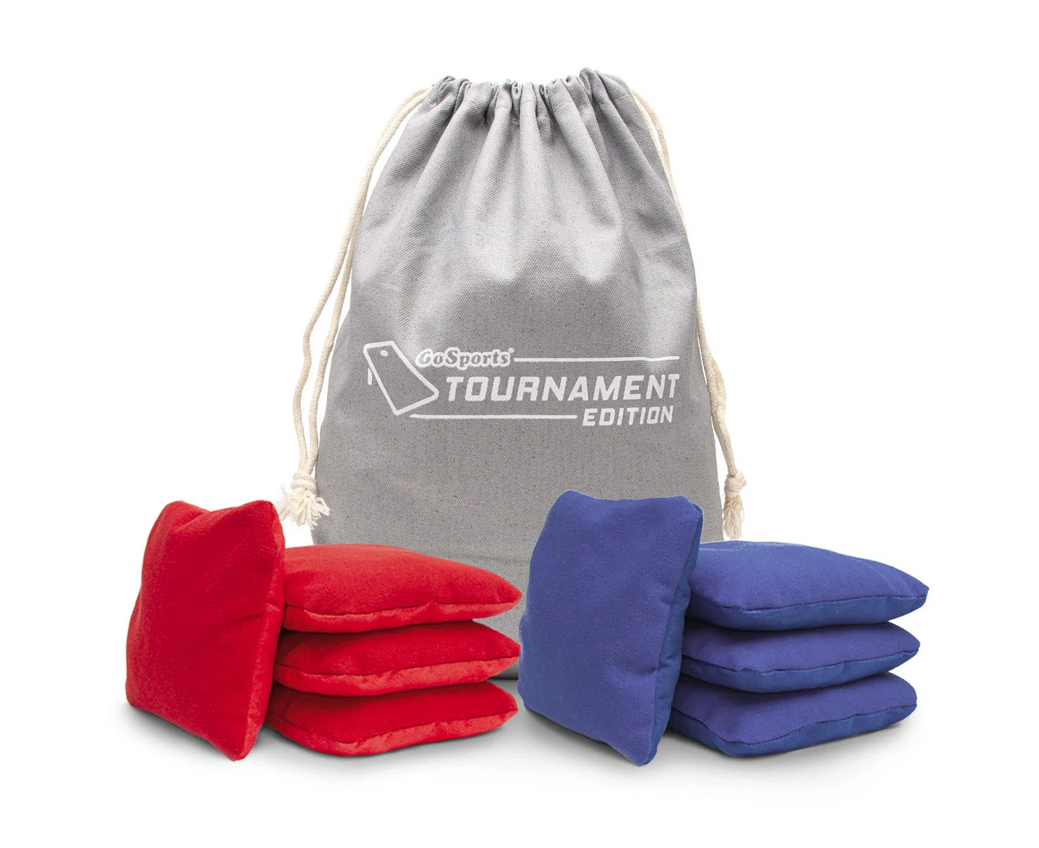 Professional Dual Sided Tournament Bean Bags - Set of 8 ( 4 Red, 4 Blue ).