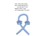 Curling Ribbon Reusable Easy-cleaning Cotton Soft Hair Styling Roller for Daily Use - Blue