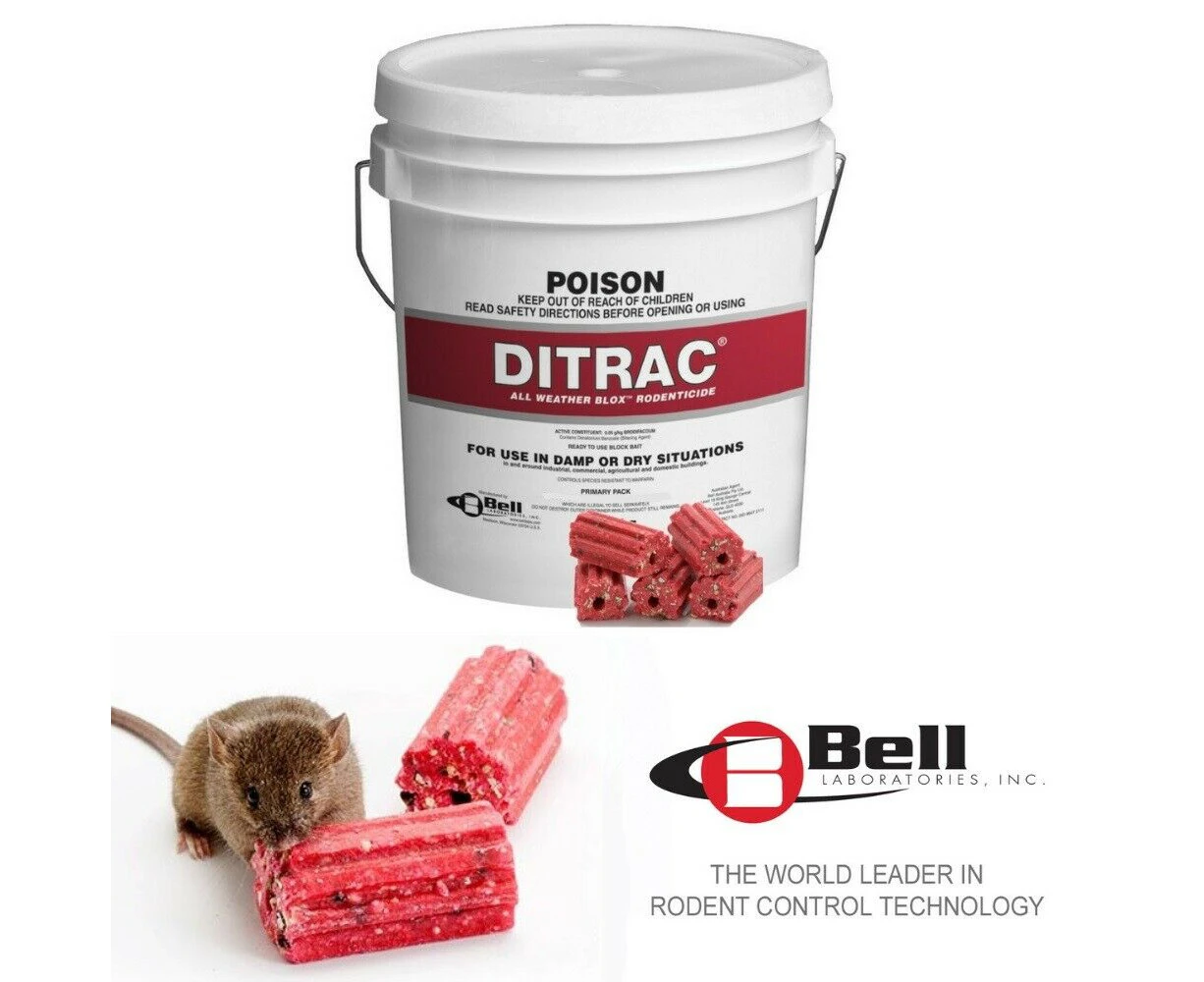 Ditrac 1.8kg Red Blox Rat & Mice Bait