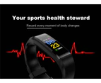 Color Led Fitness Tracker Waterproof Bluetooth