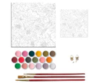 Hinkler Art Maker Paint By Numbers Canvas: Bright Blooms