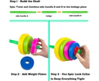 Winmax Adjustable Barbell Toy Set for Kid Pretend Play Exercise-82cm