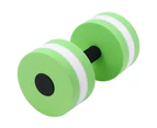 Aquatic Exercise Dumbbells Weight Foam Barbells for Water Fitness Pool ExercisesDumbbell Support - Green