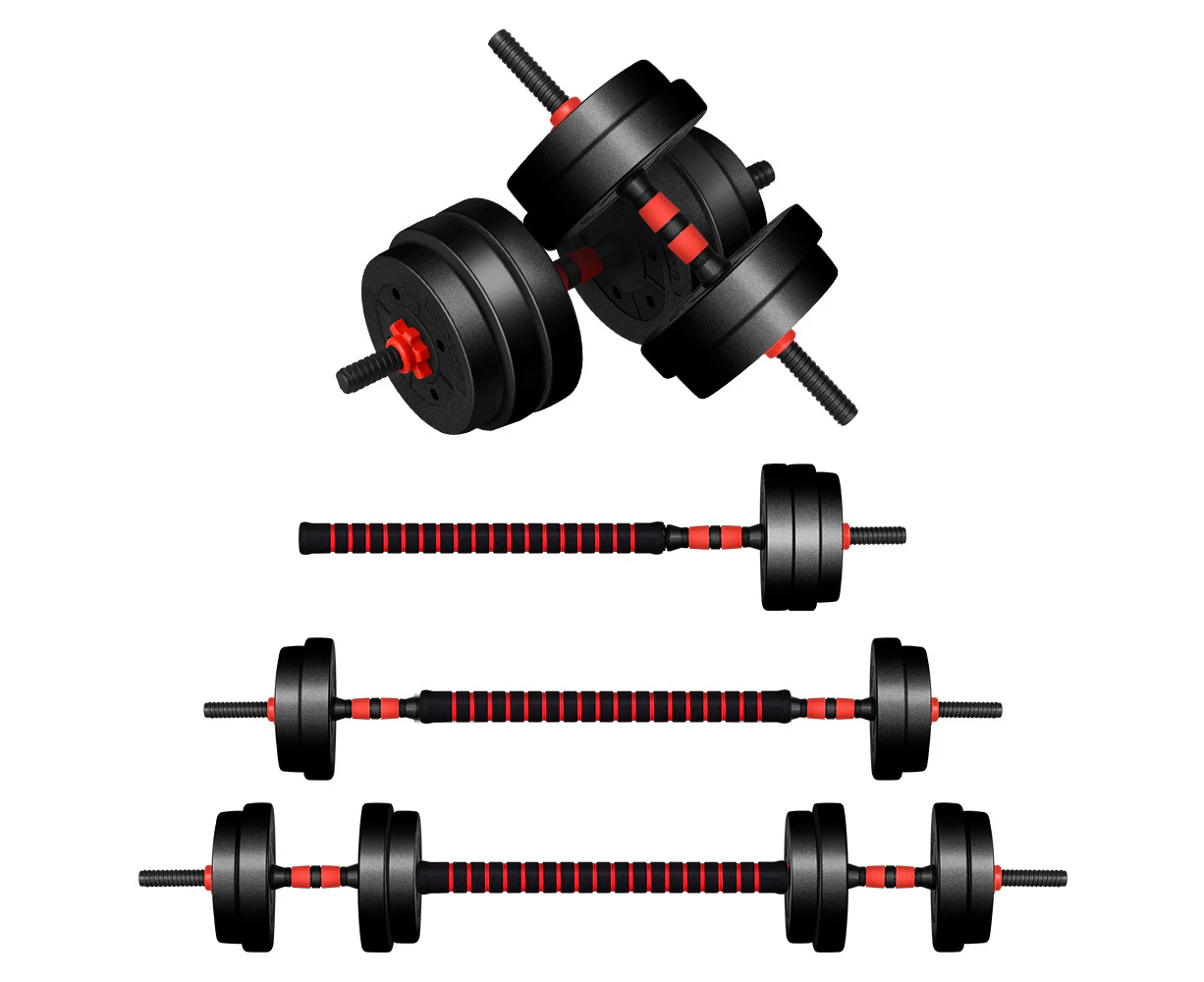 BLACK LORD 40kg 4in1 Adjustable Dumbbell & Barbell Set