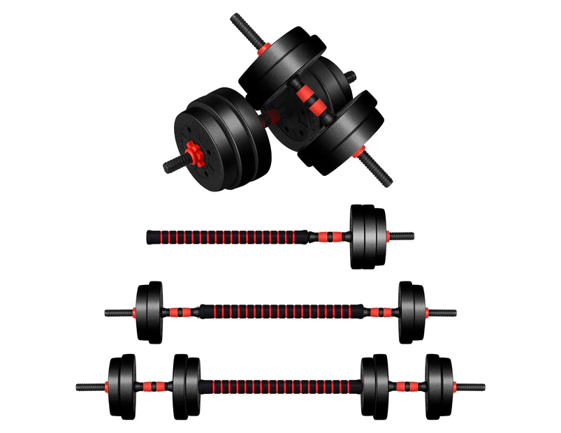 BLACK LORD 40kg 4in1 Adjustable Dumbbell & Barbell Set