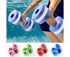 Mancuerna Non-Slip Solid Colorfast Water Resistance Dumbbells for Water Exercise - Red