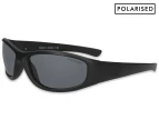 Dirty Dog Men's Boofer Polarised Sunglasses - Satin Black/Grey