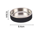 42 OZ Dog Bowl.Stainless Steel No Spill Dog Food Water Bowl.Non-Slip Metal Pet Dog Water Bowl