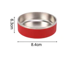 42 OZ Dog Bowl.Stainless Steel No Spill Dog Food Water Bowl.Non-Slip Metal Pet Dog Water Bowl