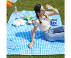Waterproof foldable blanket plaid cloth picnic mat, suitable for beach, camping grass picnic blanket