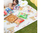 Waterproof foldable blanket plaid cloth picnic mat, suitable for beach, camping grass picnic blanket