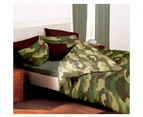 Bedding & Beyond Camo Duvet Cover Set (Khaki Green) - AG773