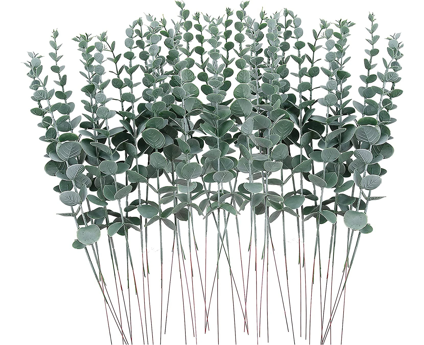 36 Pcs Artificial Eucalyptus Stems Faux Eucalyptus Leaves Stems 15 inch Fake Eucalyptus Branches for Wedding Bouquet Home Decor