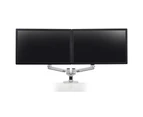 Ergotron 45-245-026 Dual Monitor Stand Arm Desk Mount Screen Display LED LCD TV Holder Bracket