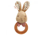 Beatrix Potter Peter Rabbit Signature Collection - Flopsy Bunny Wooden Ring Rattle - N/A