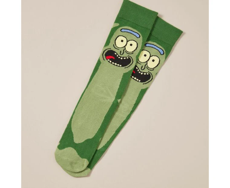 Swag Licensed Crew Socks - Rick and Morty™ Pickle Rick - Green