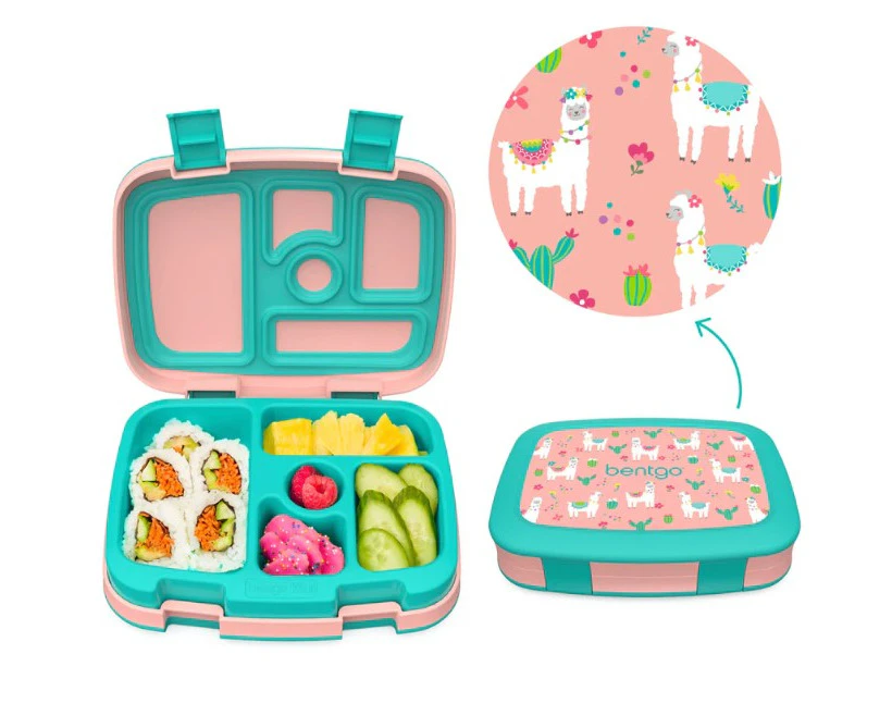 Bentgo Kids Prints Lunch Box Container Storage Llamas