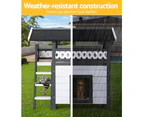 i.Pet Cat House Outdoor Shelter 77cm x 50cm x 73cm Rabbit Hutch Wooden Condo Small Dog Enclosure