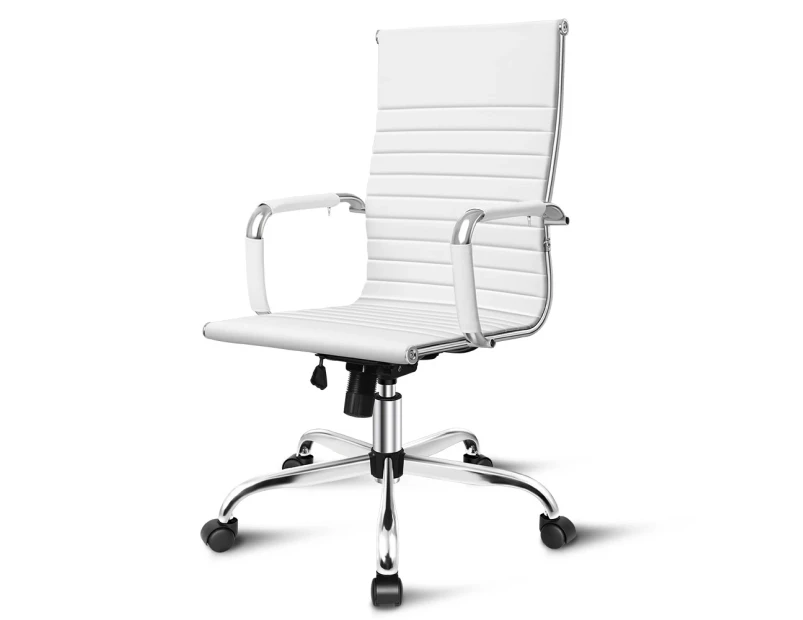 ALFORDSON Office Chair Ergonomic White - High Back