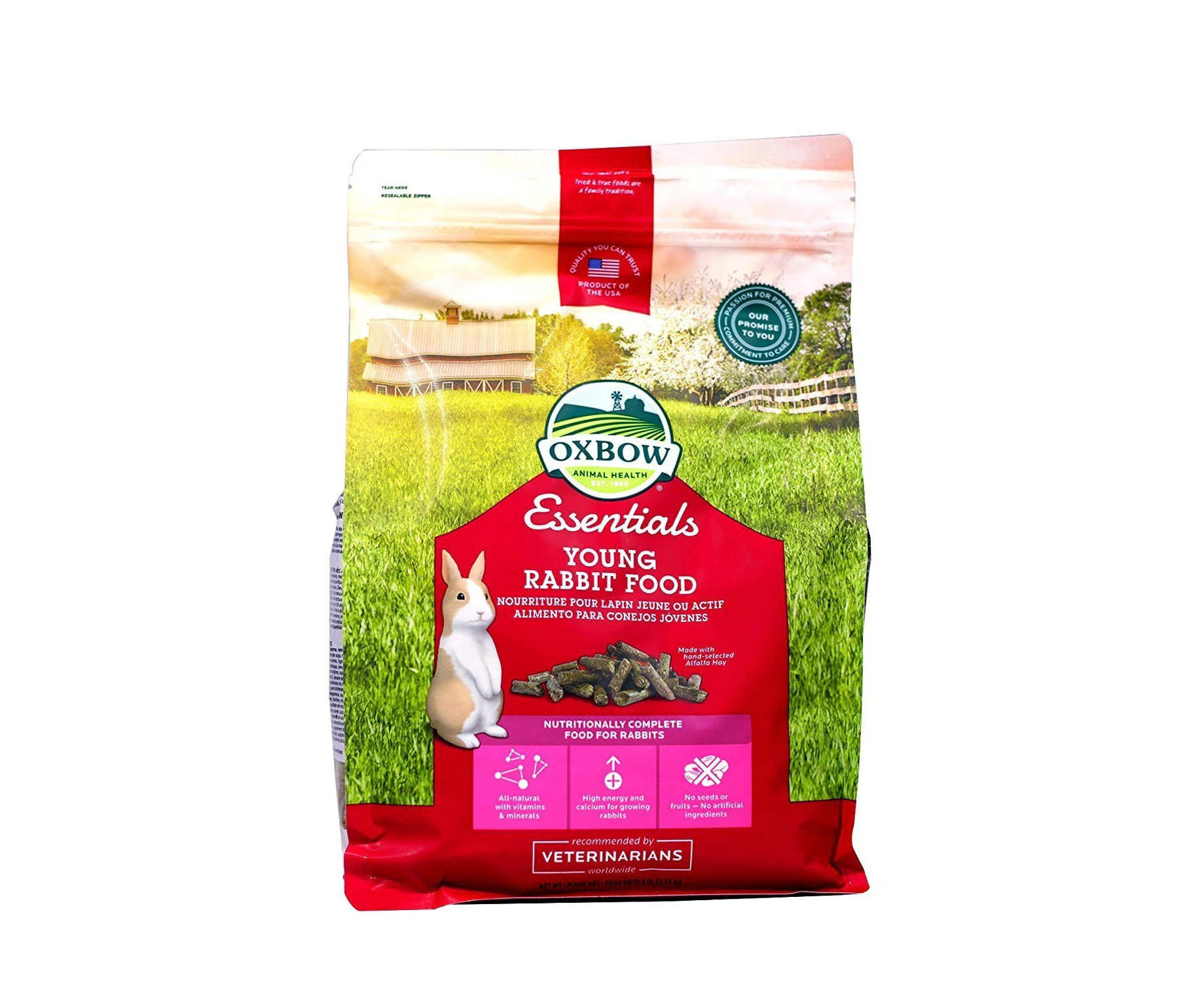 Oxbow Essentials Young Rabbit Food Pellets 2.25kg