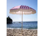 Summa Lovin Beach Umbrella High Quality - Pink Stripe Australian Designer