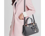 Womens Handbag Tote Shoulder Purse Leather Crossbody Bag,Dark gray