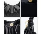Ladies mini purse shoulder bag, classic clutch bag,black