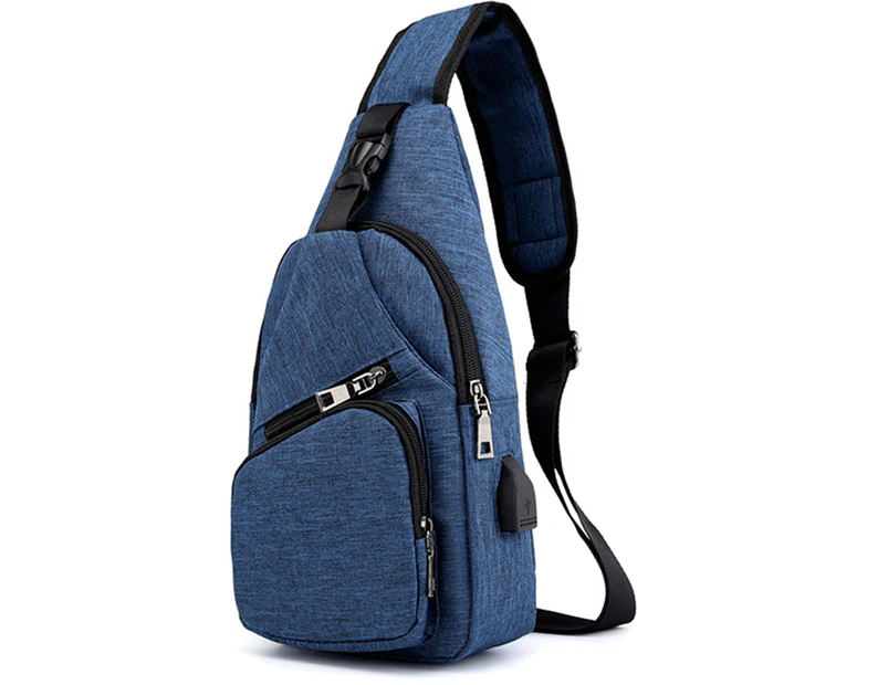 Sling Bag - Shoulder Backpack Chest Bags Crossbody Daypack for Women & Men -blue