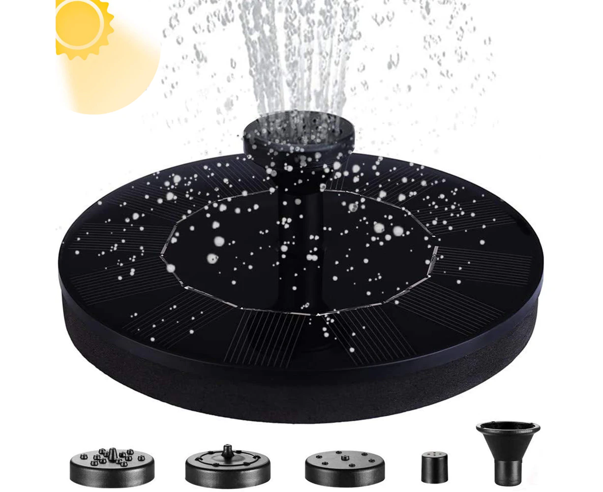 Solar Fountain Pump, Solar Powered Fountain Pump for Birdbath, Outdoor Floating Solar Water Fountain for Small Pond, Pool, Fish Tank, Garden