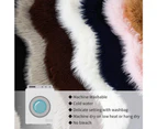 Faux Fur Rug, Fluffy Shaggy Area Rug Ultra Soft Sheepskin Fur Rug, White Fuzzy Rug Machine Washable Shag Rug - Brown