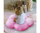 Modern-Flower Shaped Floor Pillow Seating Cushion 20" x 20"，Tufted Lounging Pillow Pouf for Kids & Adults Seat Cushion for Bed Room，Reading Nook，Game-Pink