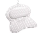 Bathtub Ergonomic for Tub, Neck, Head, Shoulder Pillows Support Cushion Headrest - Luxury Soft 3D Mesh + Strong Grip Suction Cups Soaking Large, Paradise