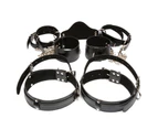 BDSM Leg Opener with Wrist & Thigh Cuffs Restraint Sex Position Bondage Kit