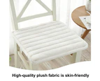 Chair Cushion Non Slip Chair Pad Soft Plush Seat Pad,Washable Seat Cushion Durable Mat Pads white
