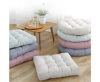 Throw pillow floor pillow Japanese futon chair cushion tatami mat floor cushion cotton and linen striped blue 47cm