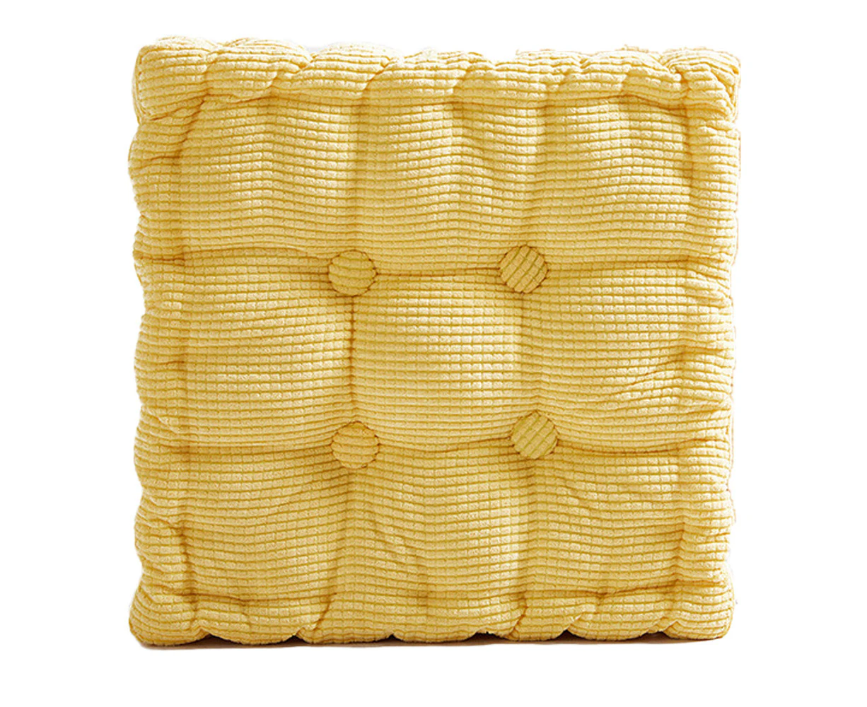 Seat cushion, memory foam, non-slip backing, durable fabric Corn kernel cushion - Goose yellow 45*45