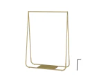 Gold Clothing Retail Shop Commercial Garment Display Rack